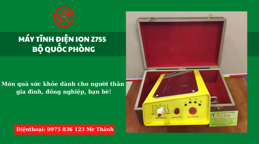 Máy tĩnh điện ion z755 - Bộ quốc phòng